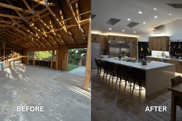 kitchen remodel before and after