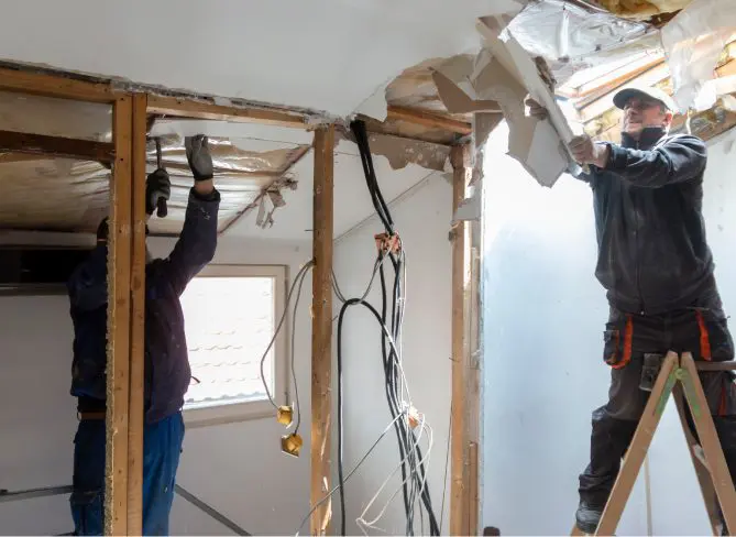 repairing ceiling water damage