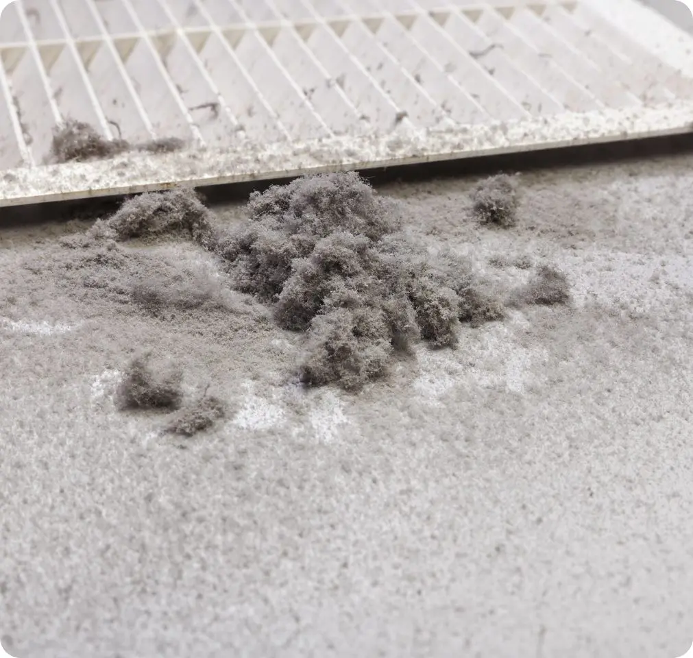 dust from air duct