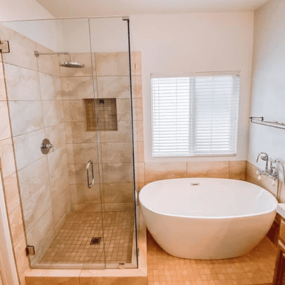 bathroom renovation after picture